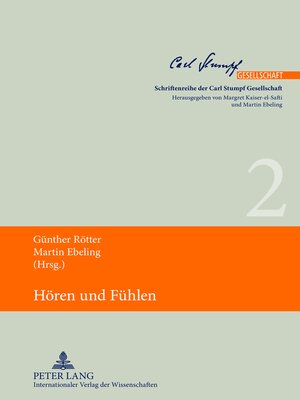 cover image of Hören und Fühlen